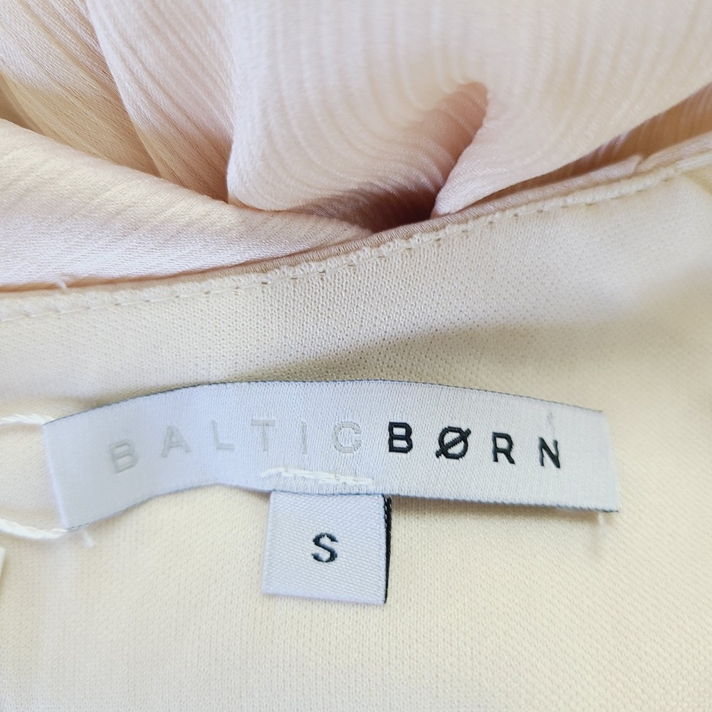 NEW Baltic Born‎ Birdie Maxi Dress S Cream Beige Silky Flowy V-Neck Formal Boho - Picture 9 of 13